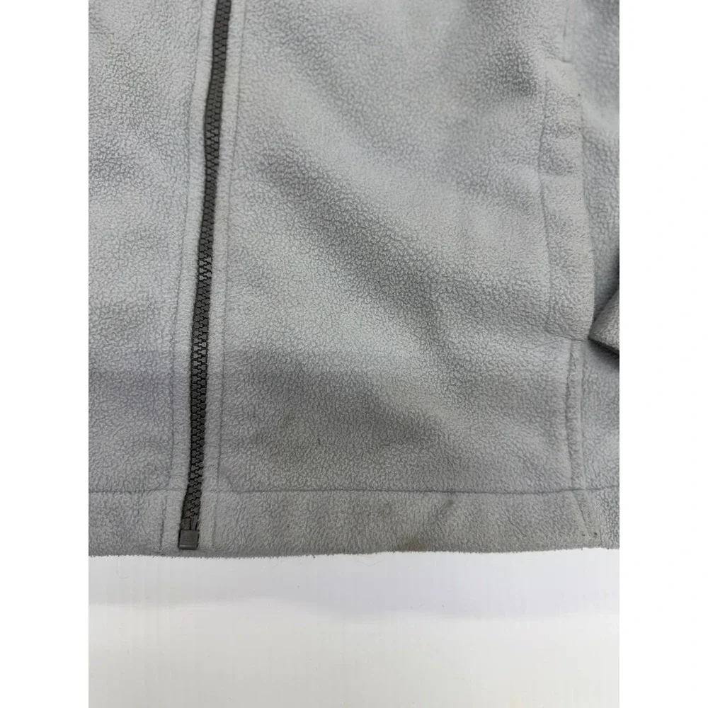 The North Face Fleece Jacket Gray Full Zip Outdoor Hiking Warm Layer Small Men